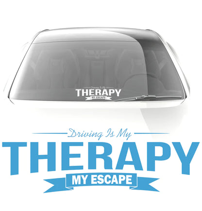 Driving Is My Therapy sticker car Decal