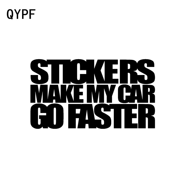 Stickers Make Me Faster car sticker | MySticker