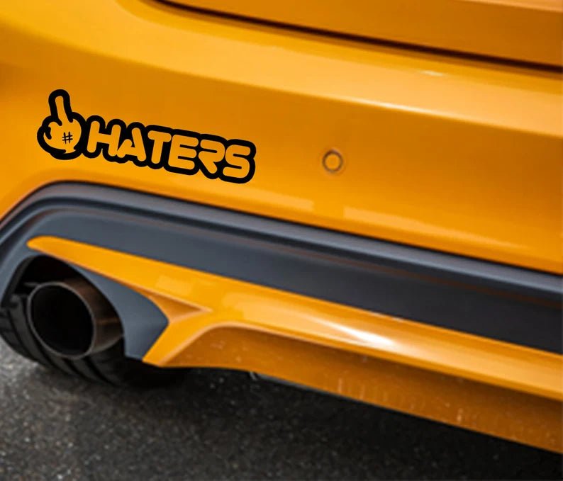 Middle Finger FuckHaters Sticker | MySticker