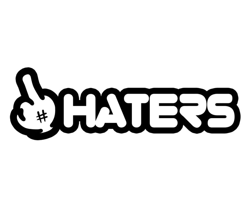 Middle Finger FuckHaters Sticker | MySticker