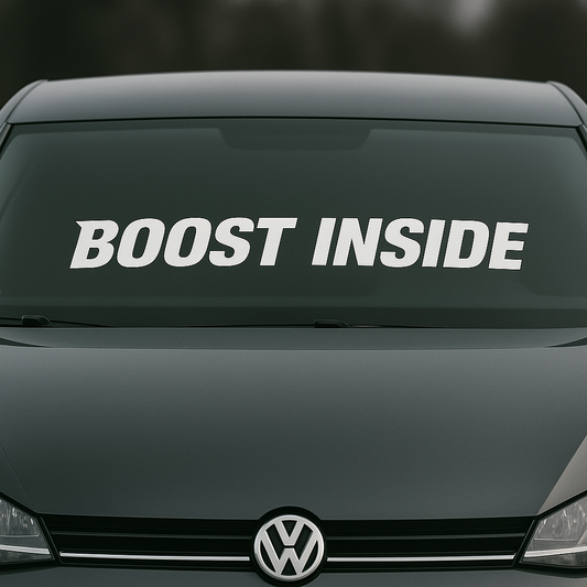 Boost Inside car sticker.