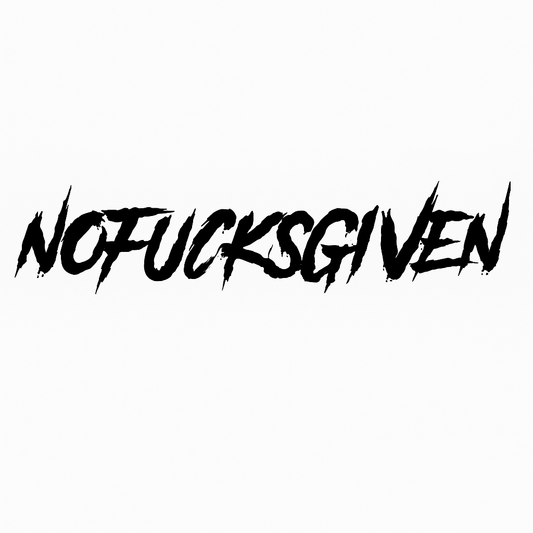 No F*cks Given Car Windscreen Sticker (All Colours & Sizes)