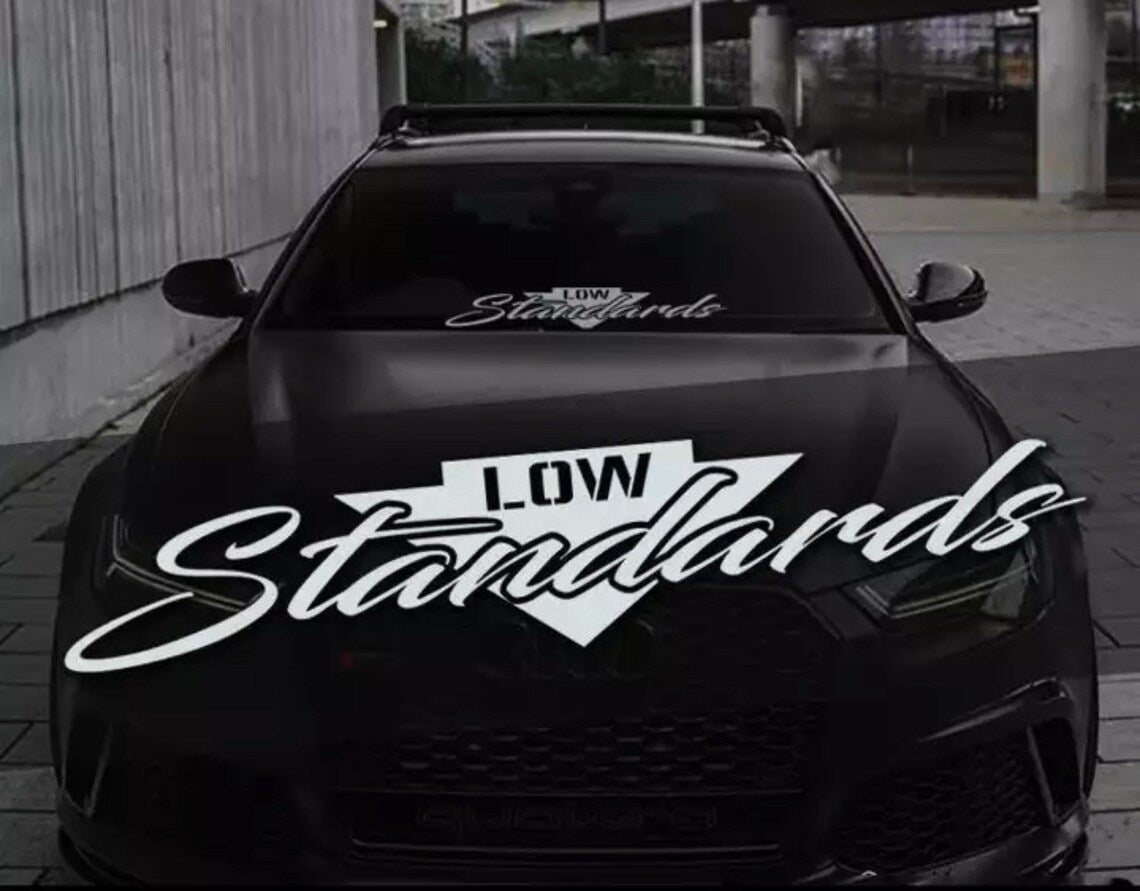 Low Standards - Car sticker