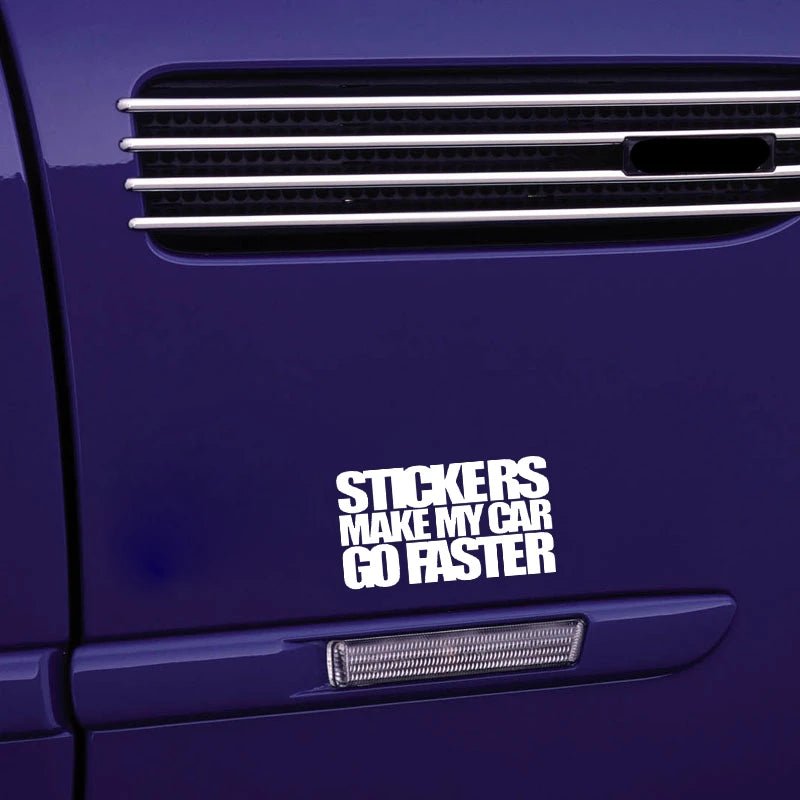 Stickers Make Me Faster car sticker – MySticker