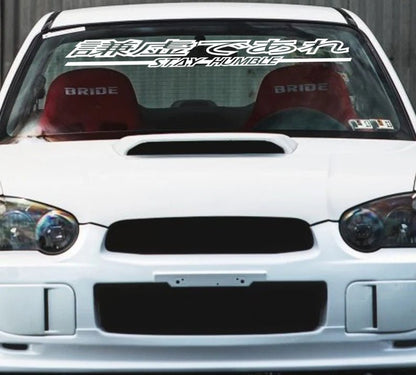 Stay Humble Kanji V1 Windshield Decal Car Sticker | MySticker