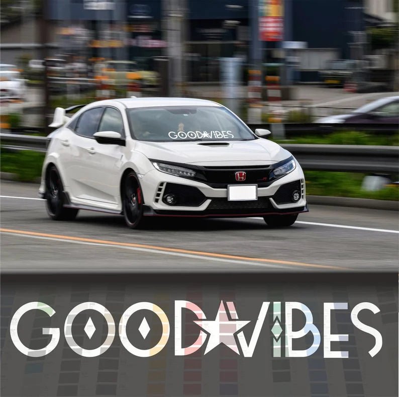 Good Vibes Windshield Banner Decal JDM Sticker | MySticker