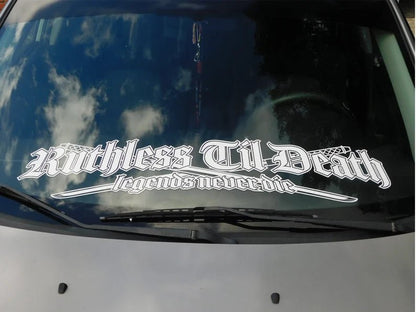 Legends Never Die Vinyl Decal Sticker Colors Available 