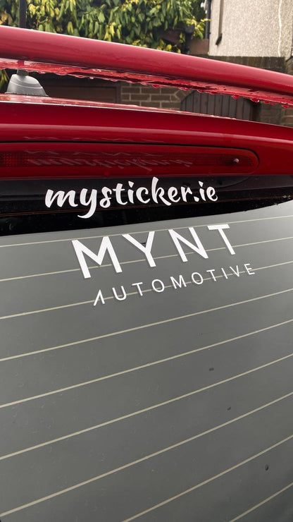 Mynt Car Sticker | MySticker